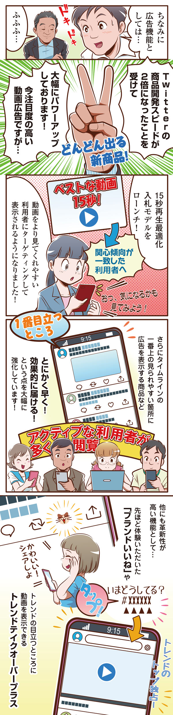Twitter マーケティング マンガ記事 Twitter広告の今