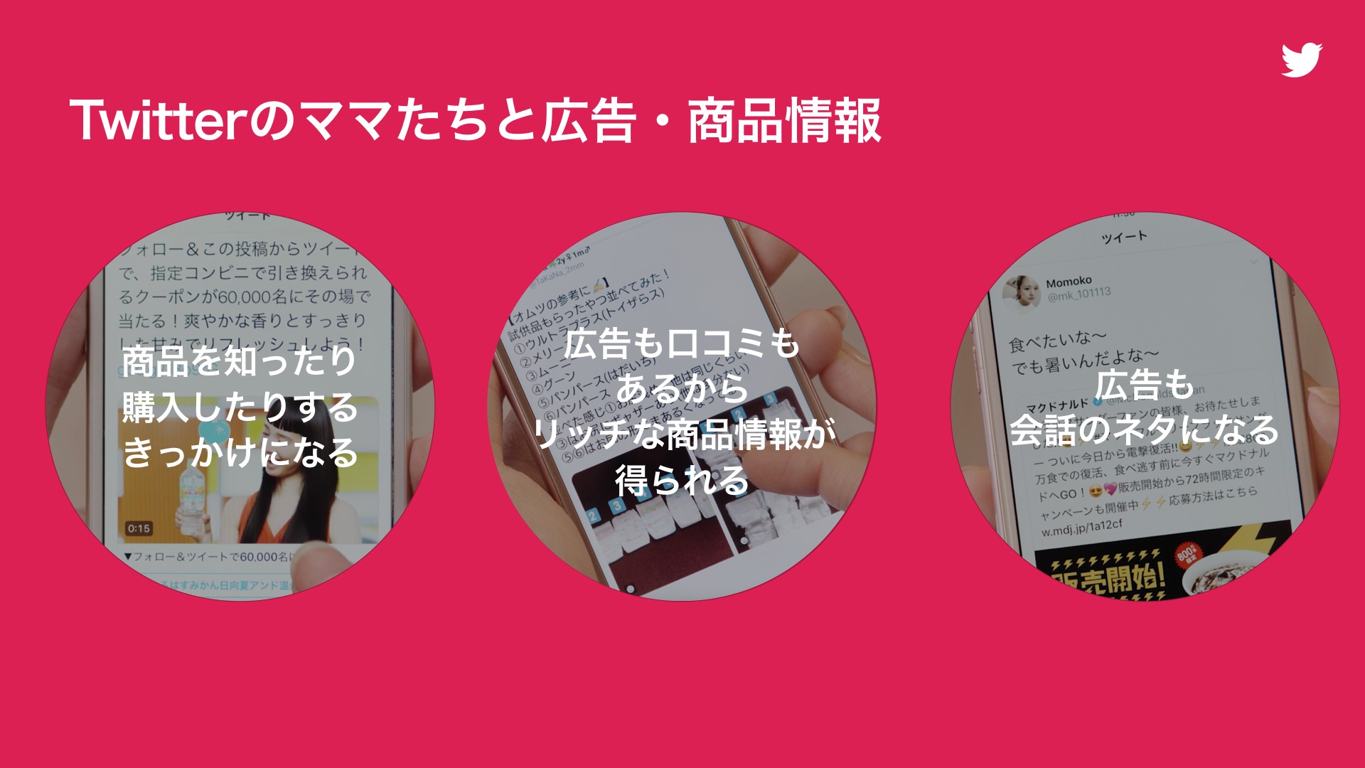 Twitter マーケティング ツイッターのママ達と広告・商品情報