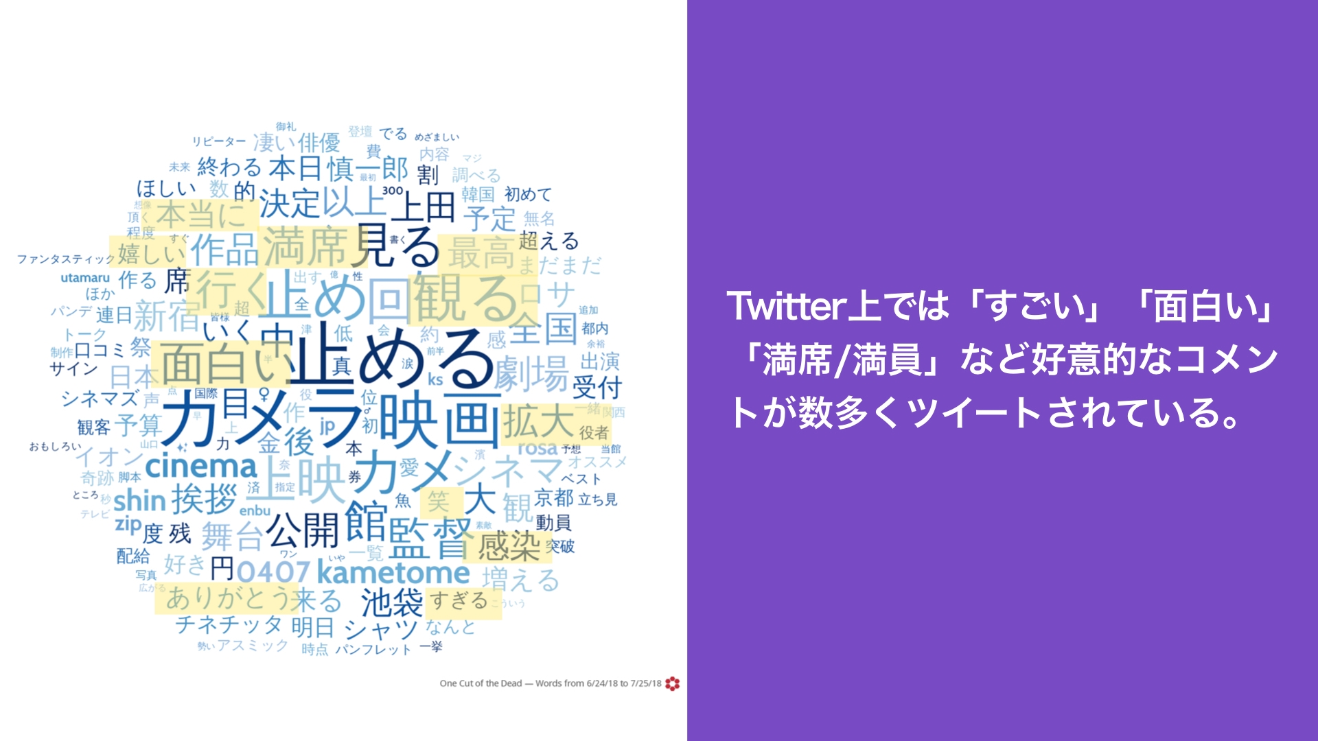 Twitter マーケティング カメラを止めるな!ツイッターコメント Twitter マーケティング カメラを止めるな!ツイッターコメント