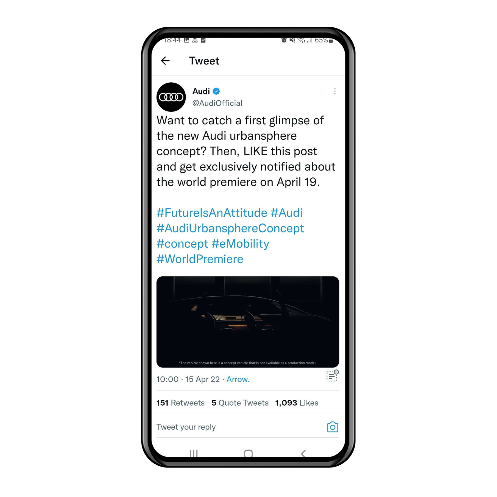 Audi Tweet